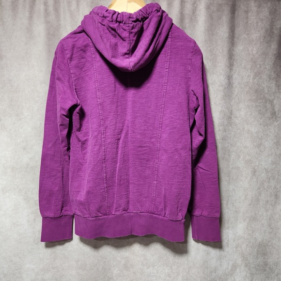 women's FOX Racing side Full-Zip snaps Hoodie Sweatshirt jacket Purple logo XL - Picture 5 of 11